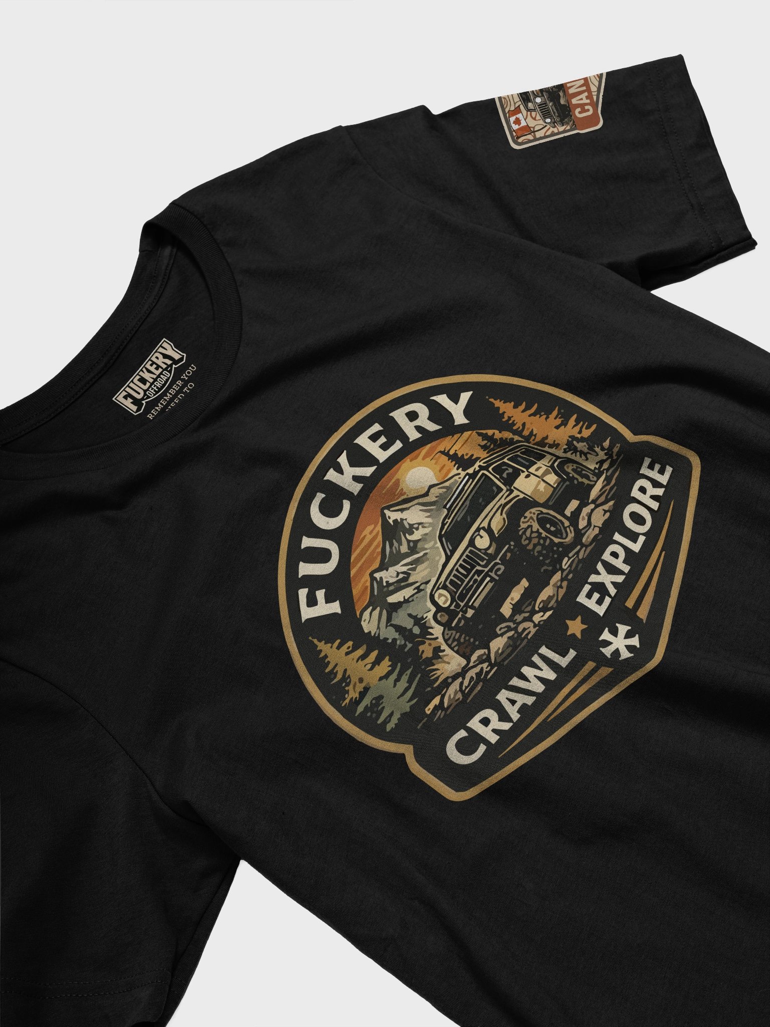 Unisex t-shirt with Fuckery Crawl and Explore (Night Series) product image (4)