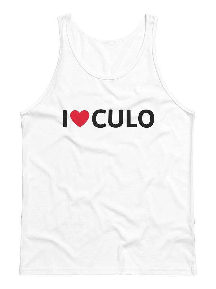I ♥️ CULO tank top white product image (1)