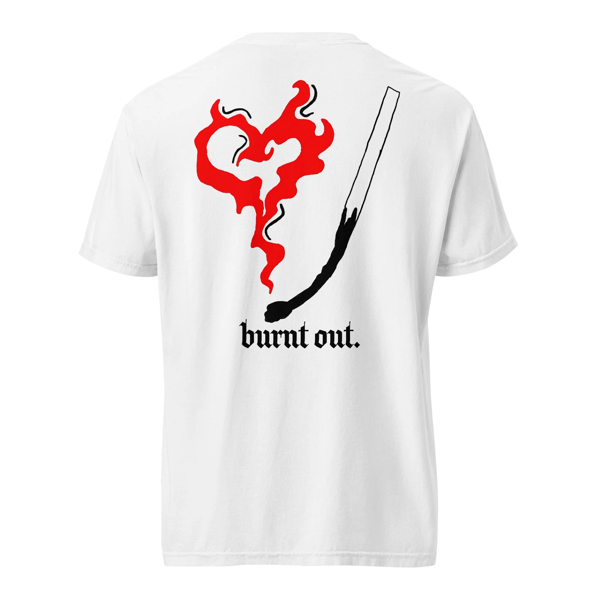 burnt out. tee (White) product image (1)