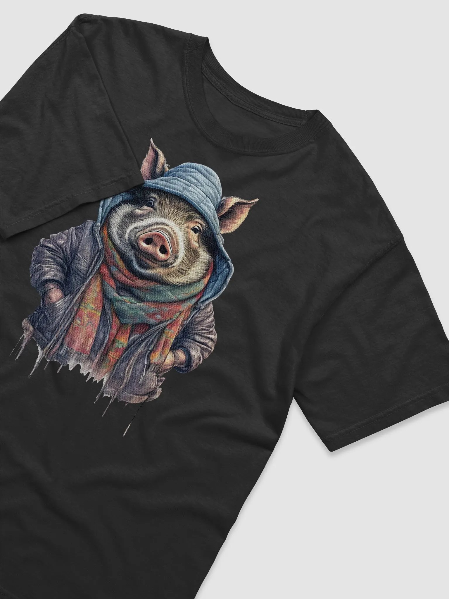 wild boar wearing a jackets hat and a scarf product image (3)