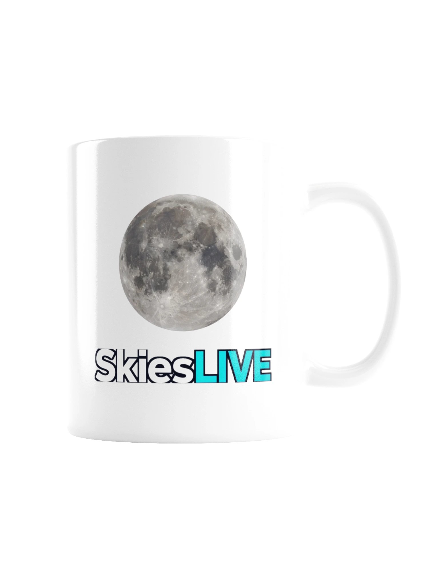 SkiesLIVE Moon Mug (White) product image (3)