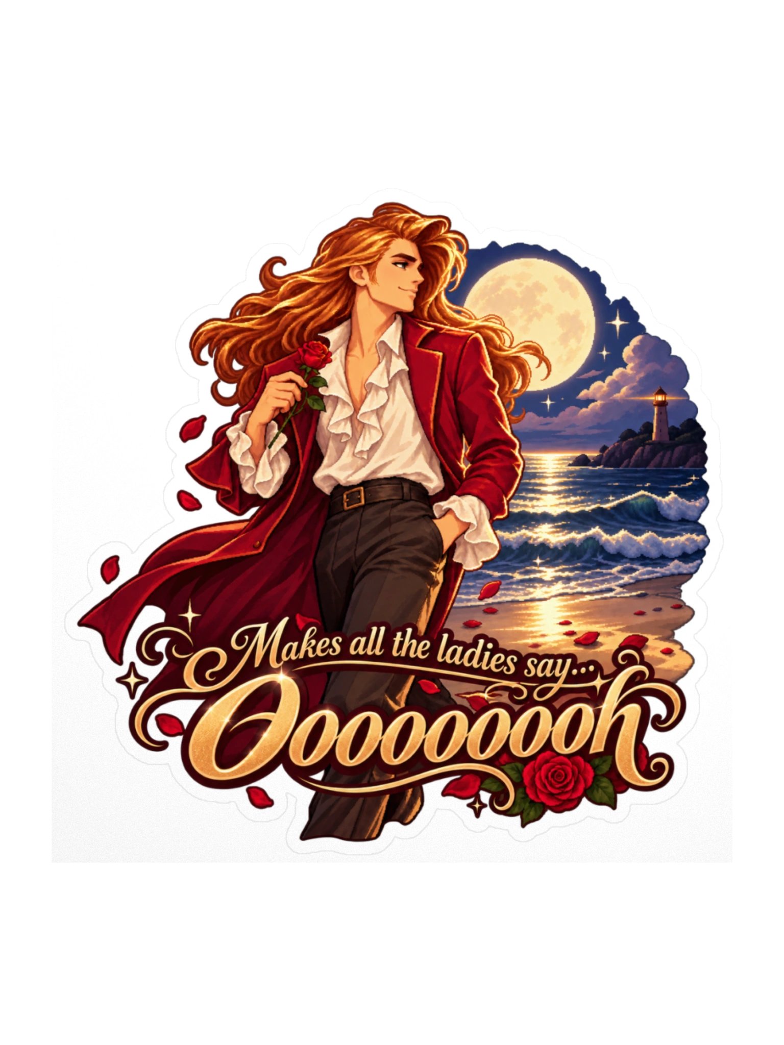 Makes All the Ladies Say Oooooooh Sticker product image (1)