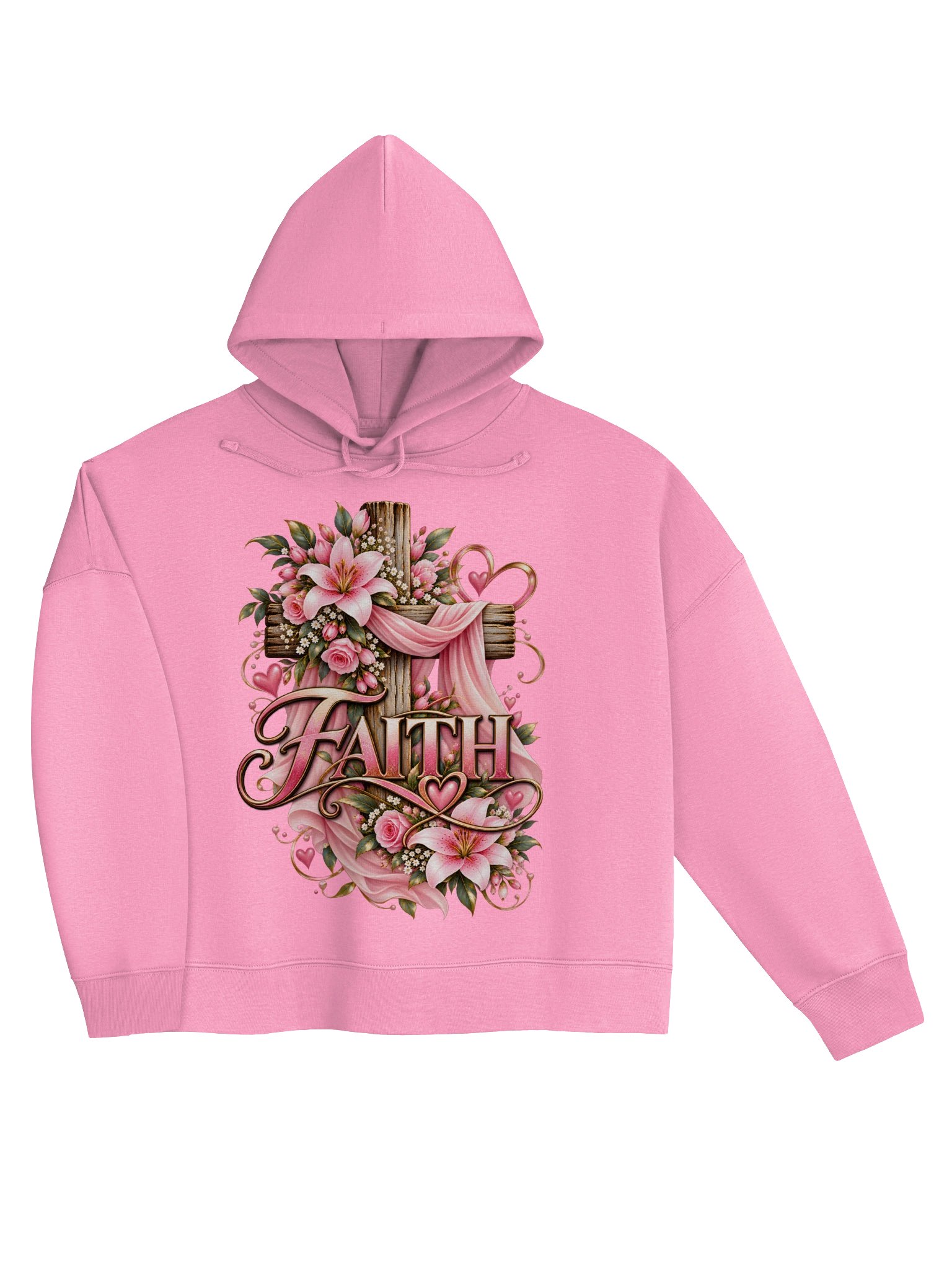 Floral Faith Cross Hoodie product image (3)
