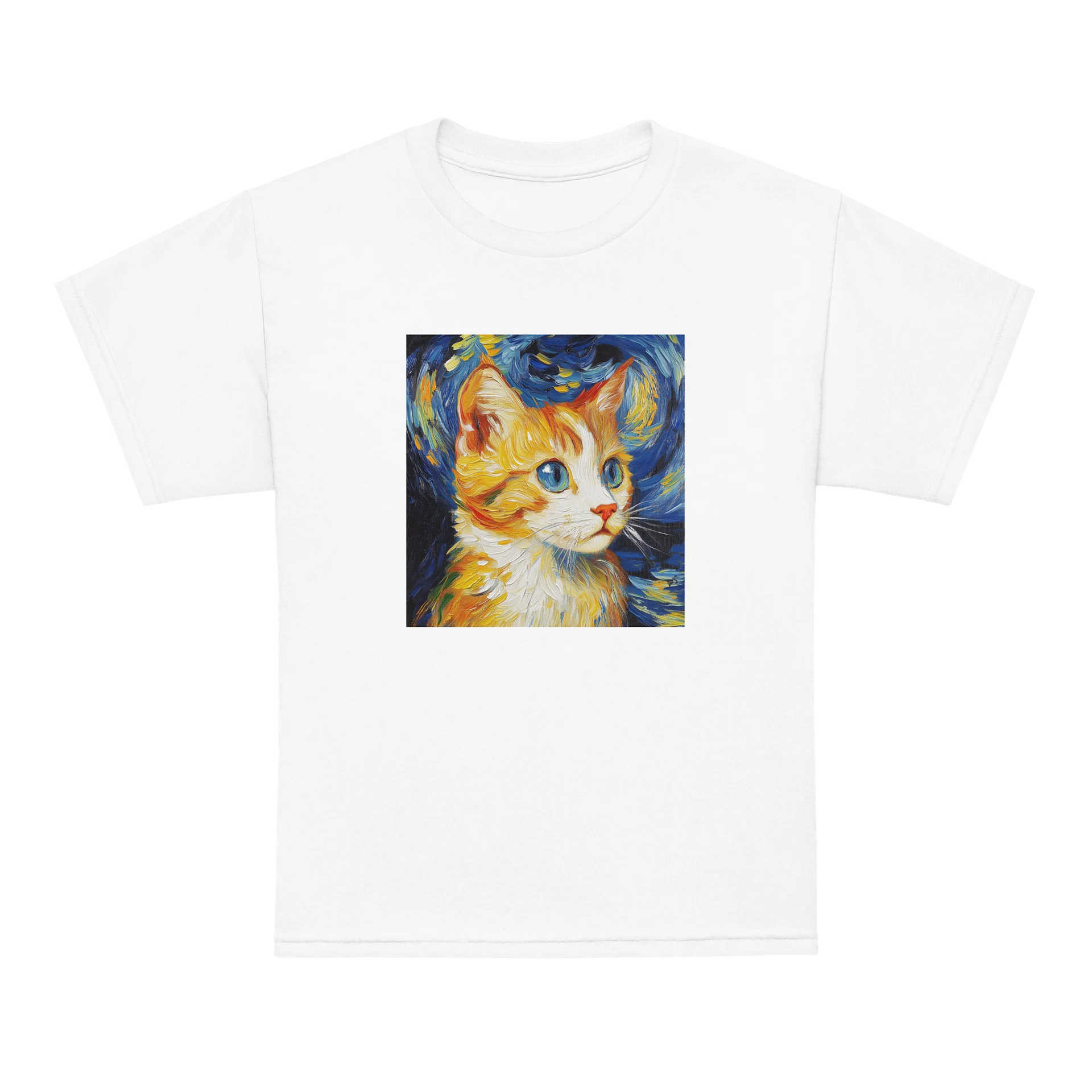 Starry Night Cat Youth Tee product image (15)