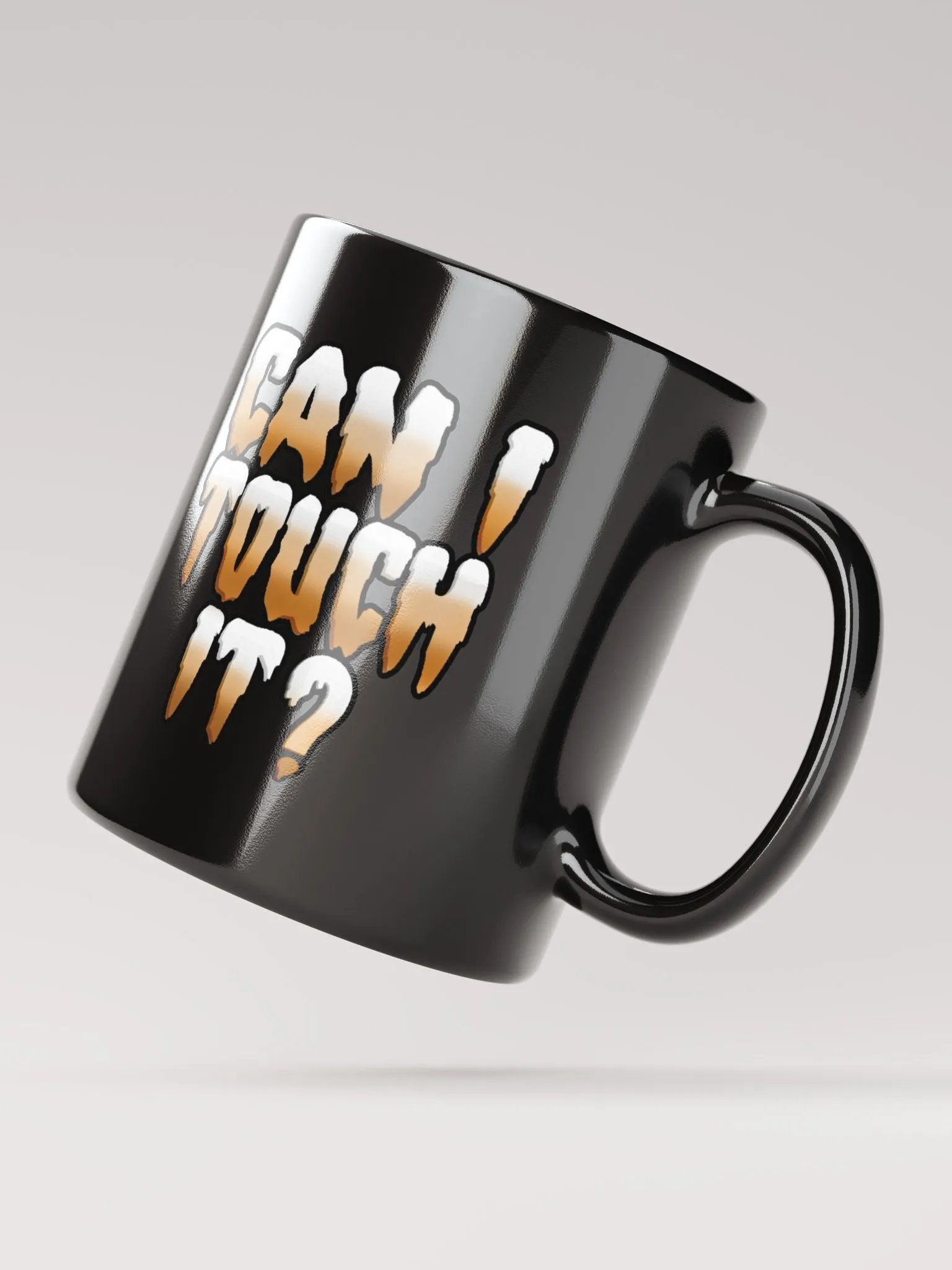 Can I Touch It? Black Glossy Mug product image (3)