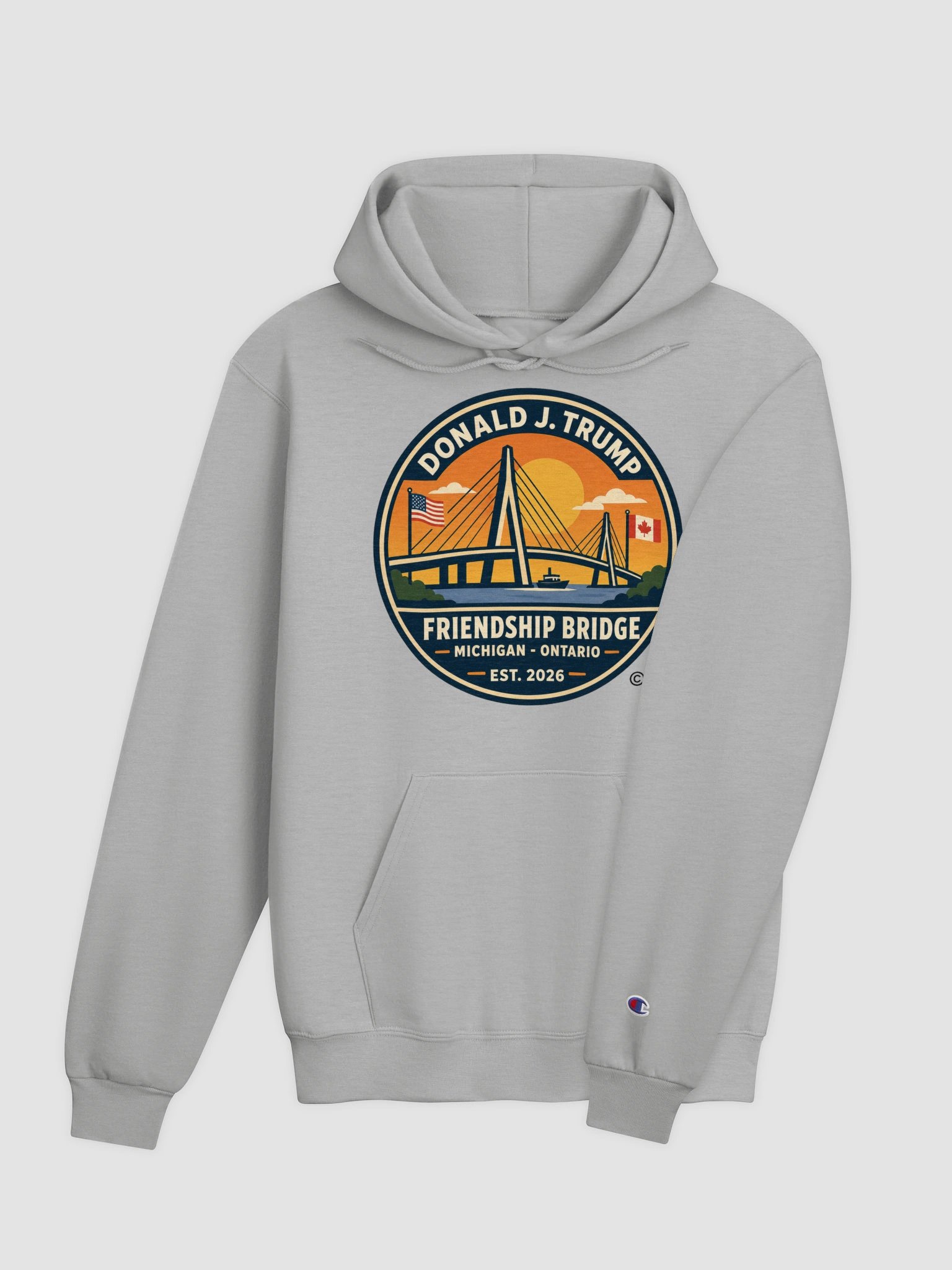 Champion Unisex Hoodie - Donald J. Trump Friendship Bridge™ product image (4)