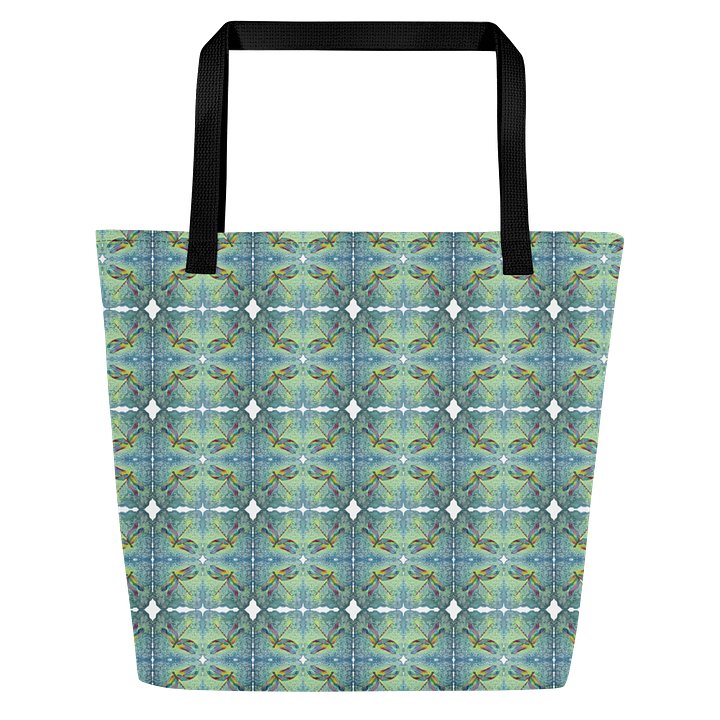 Vibrant Dragonfly - All‑Over Print Tote w/ Pocket product image (1)