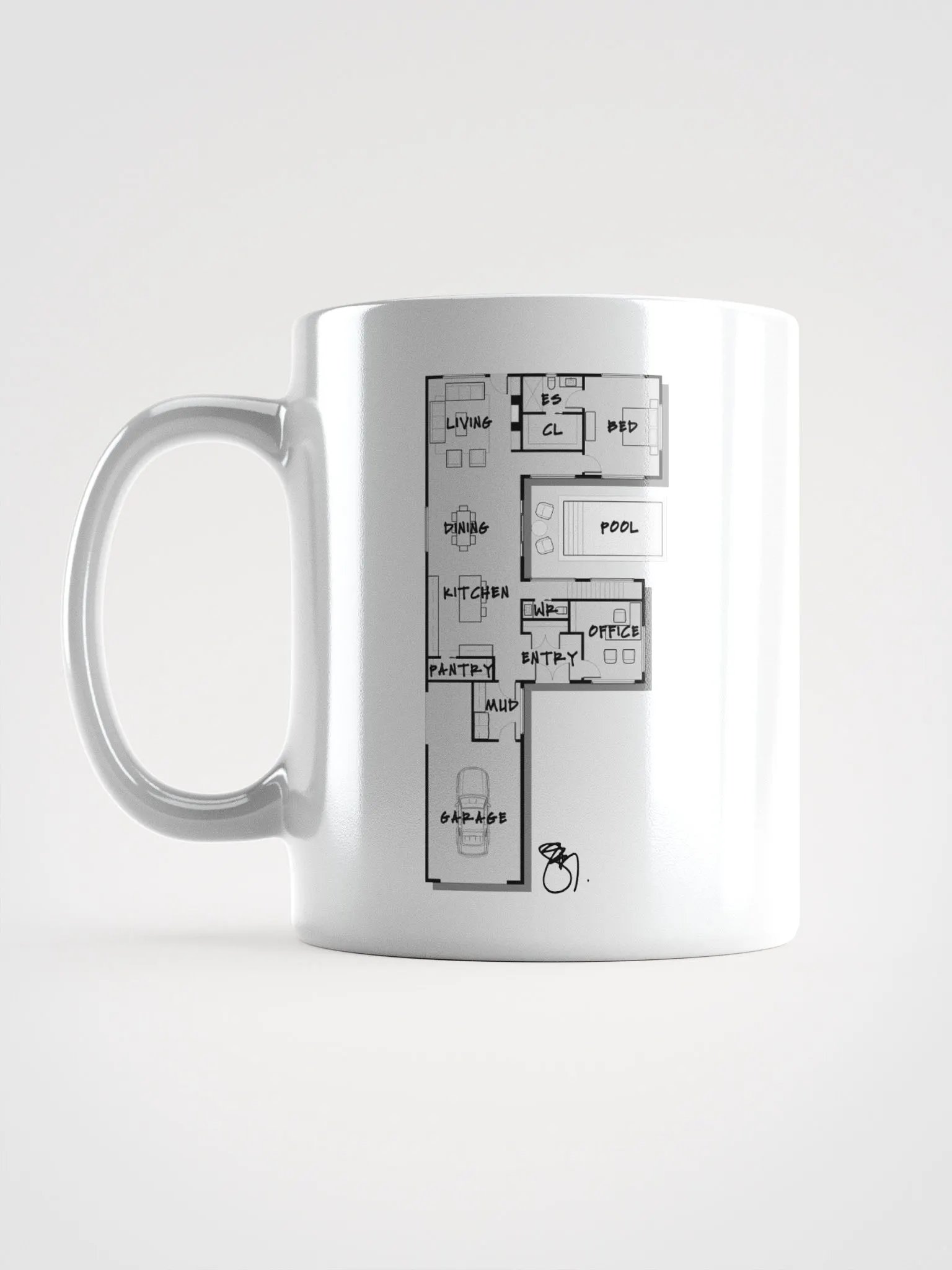 Alphabet Floor Plan Mug - F product image (1)