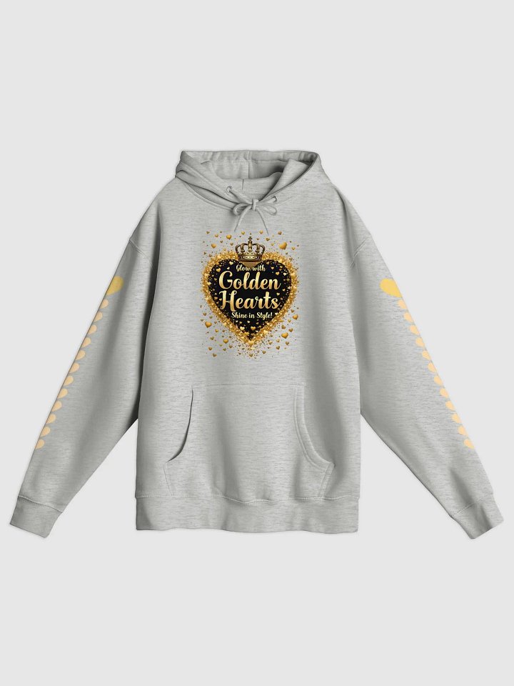 Black History Month Golden Hearts Shine in Style Unisex Hoodie product image (8)