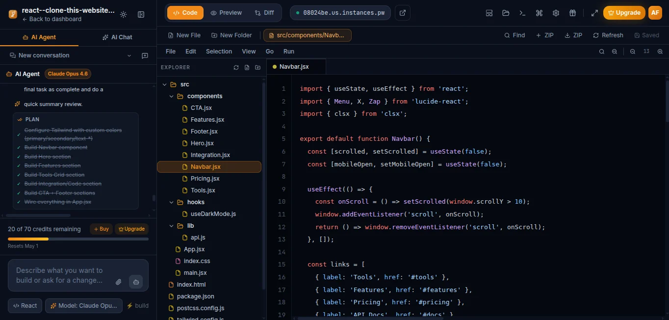 AI Builder IDE Codebase (Full Stack) — React + Node + Next.js product image (3)