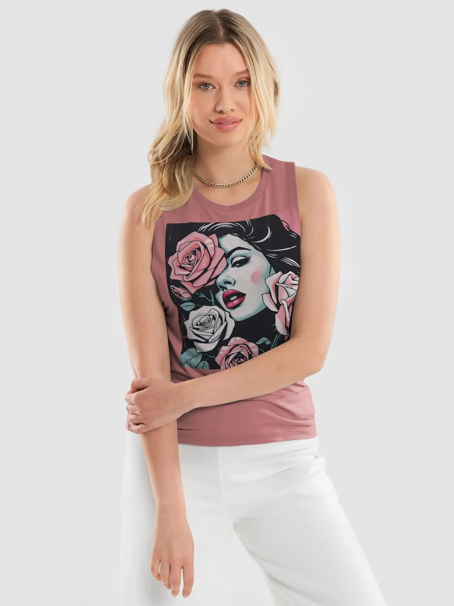 Rose Muse Flowy Tank product image (3)