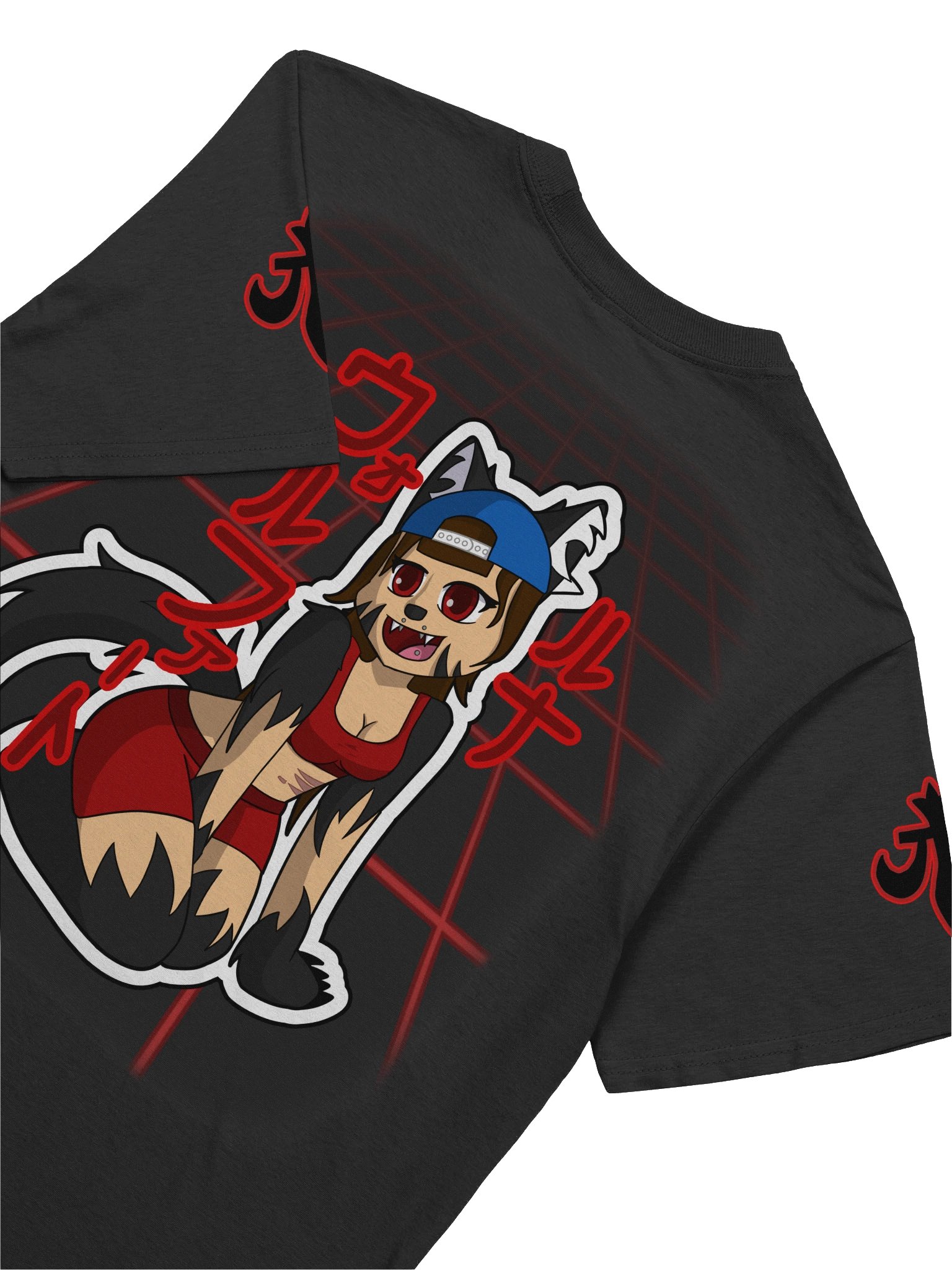 Red Neon Luna T-Shirt product image (4)