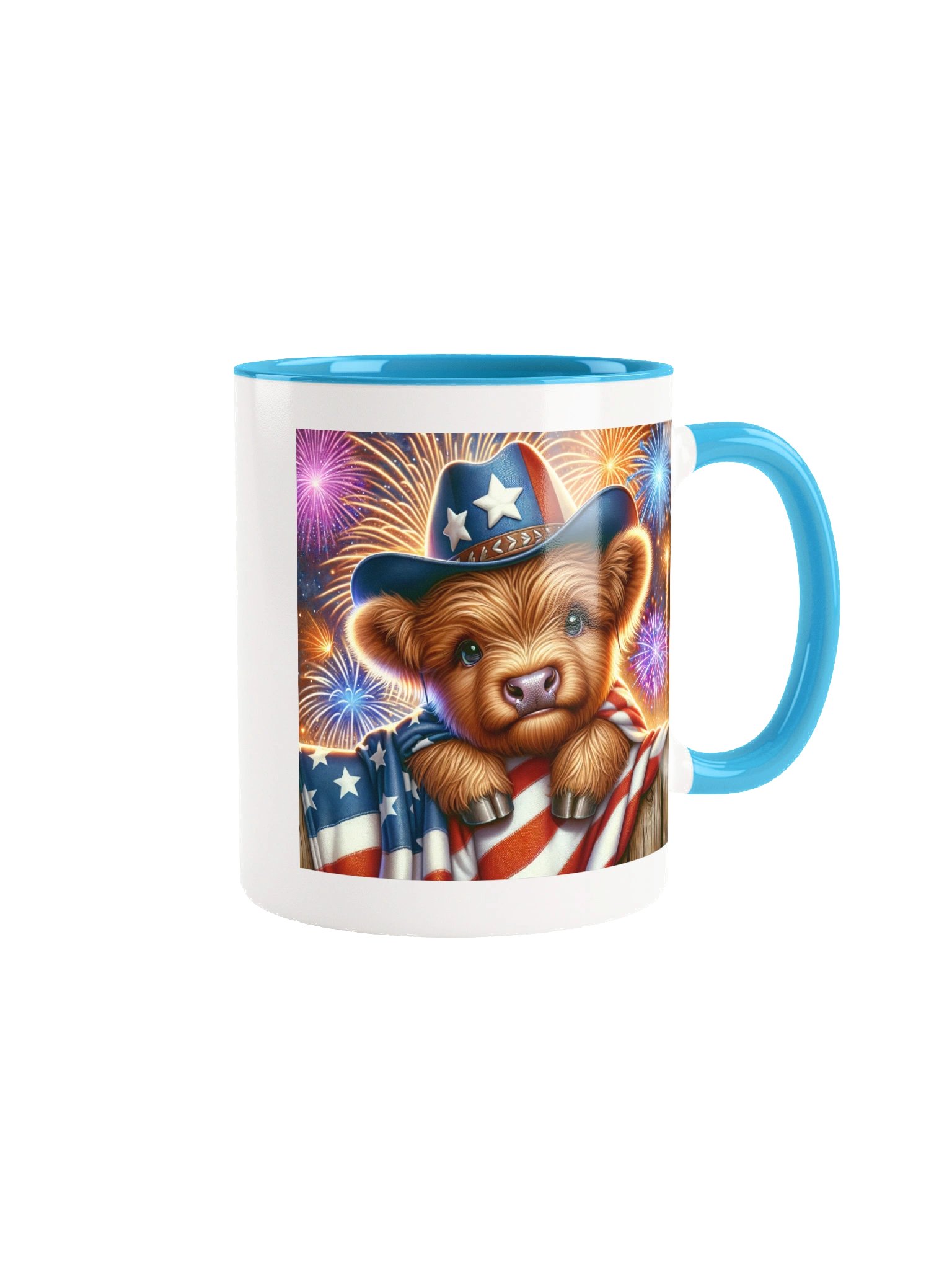 Patriotic Highland Cow product image (1)