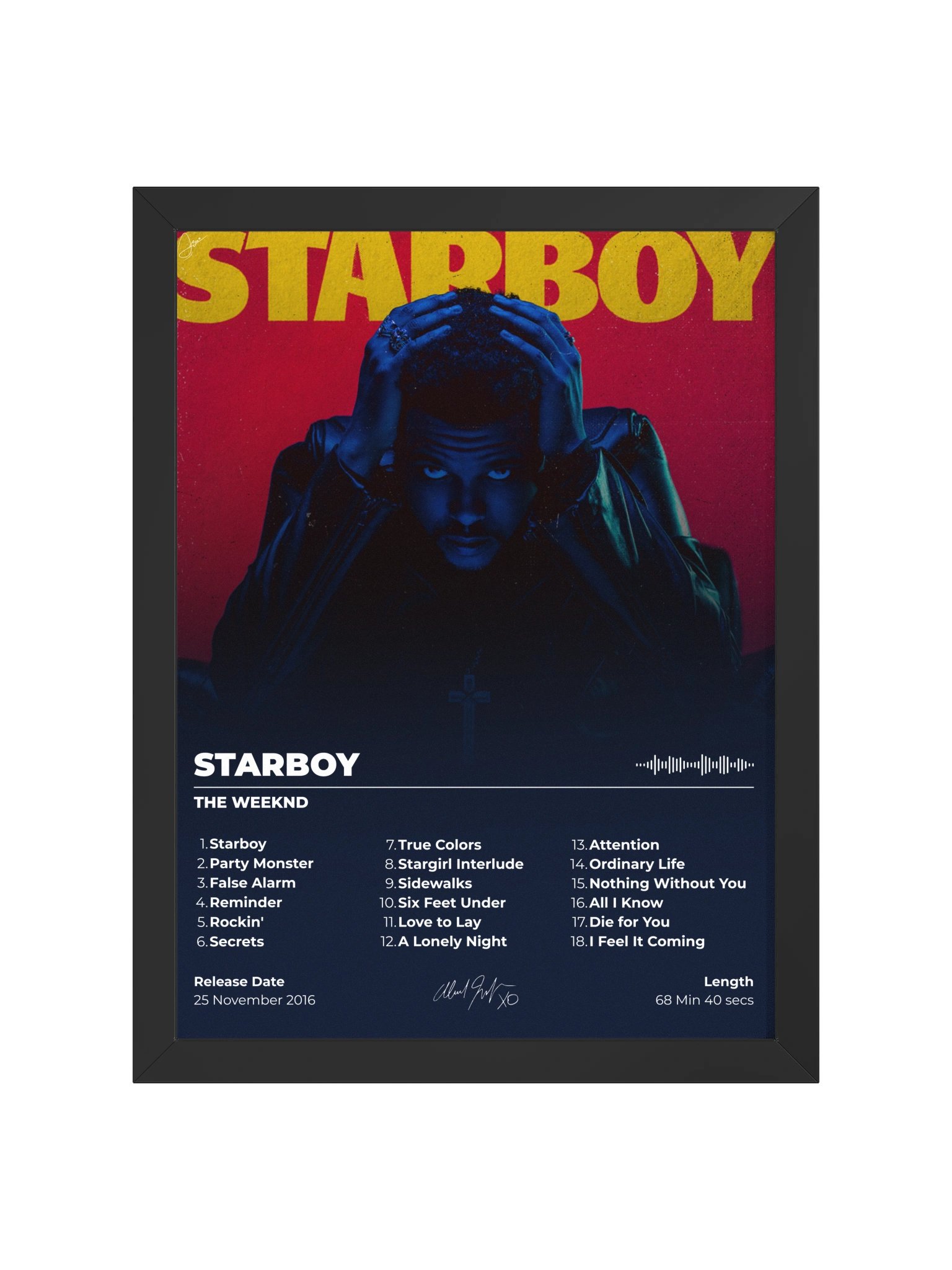 Starboy Album Poster Framed product image (1)