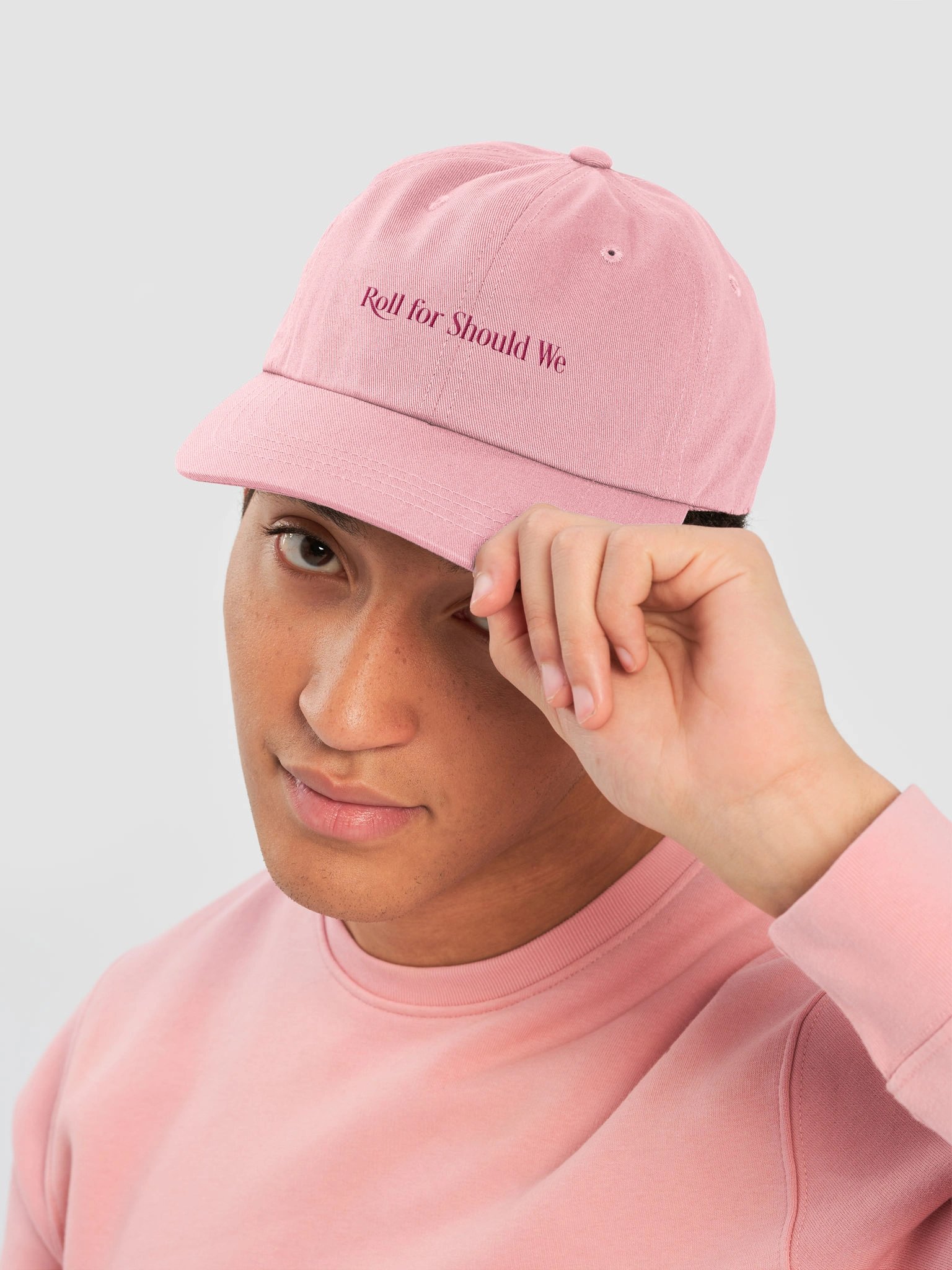 Roll for Should We Hat - Pink product image (5)
