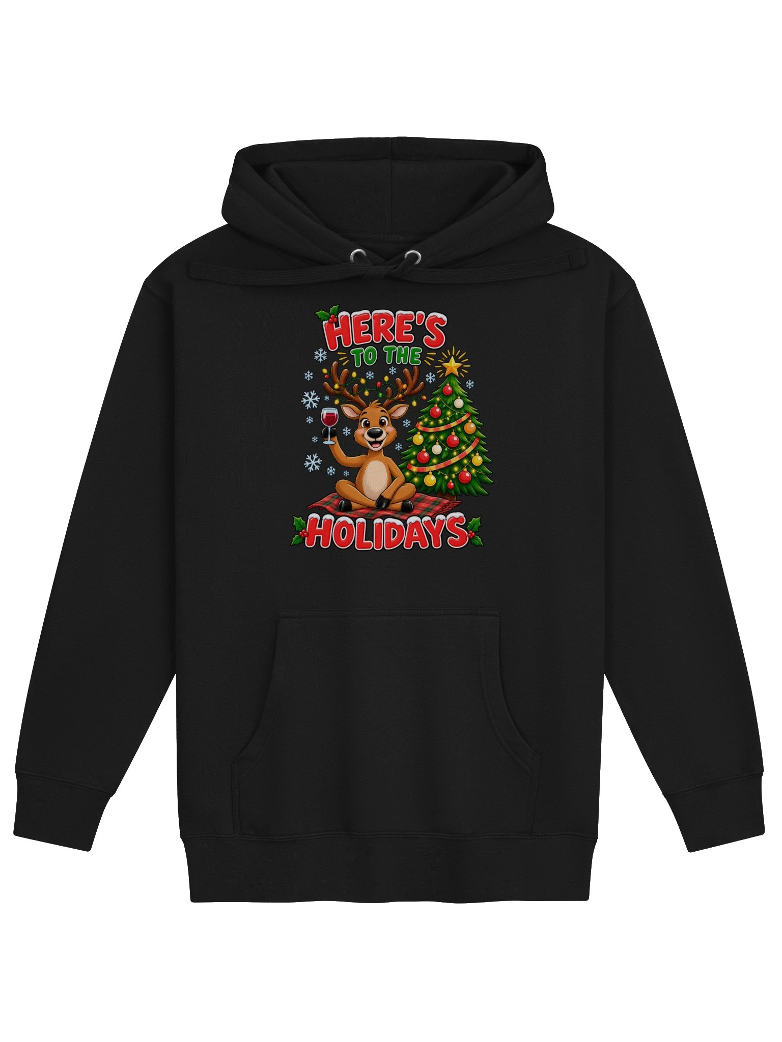 Here's To The Holidays - Celebrating Reindeer - Hoodie product image (1)