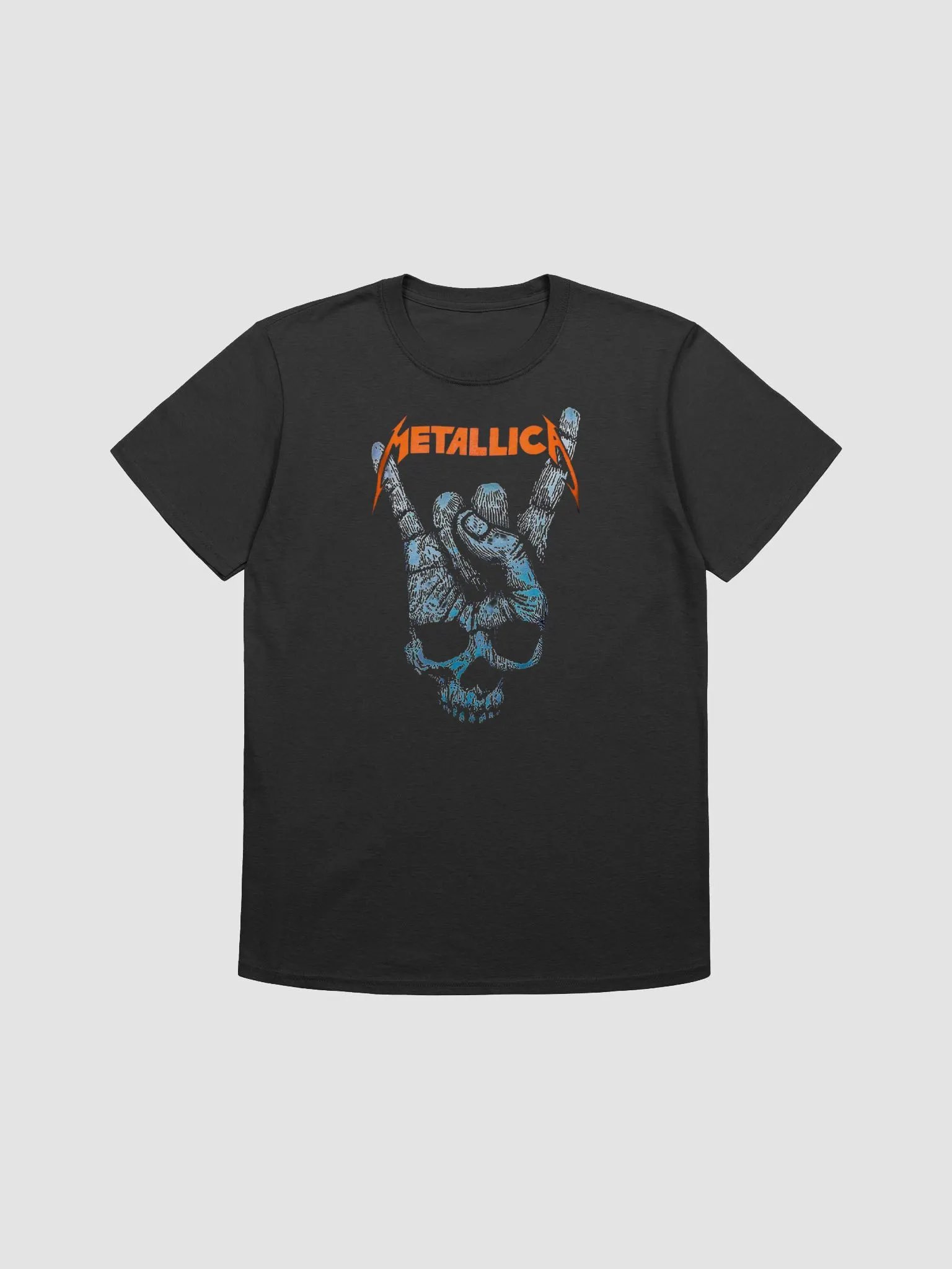 Metallica Skull Devil Horns T-Shirt | Dark Art Graphic Tee | Thrash Metal Collector Band Shirt product image (2)