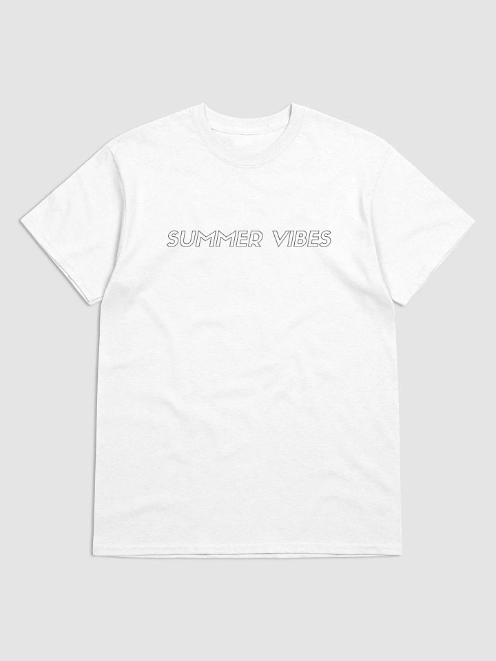 Summer Vibes Outline T-Shirt - White product image (1)