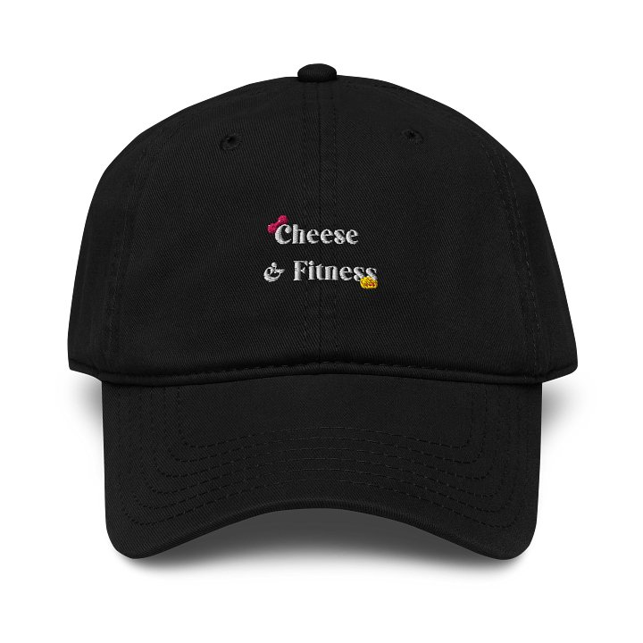 Cheese & Fitness Embroidered Baseball Cap product image (1)
