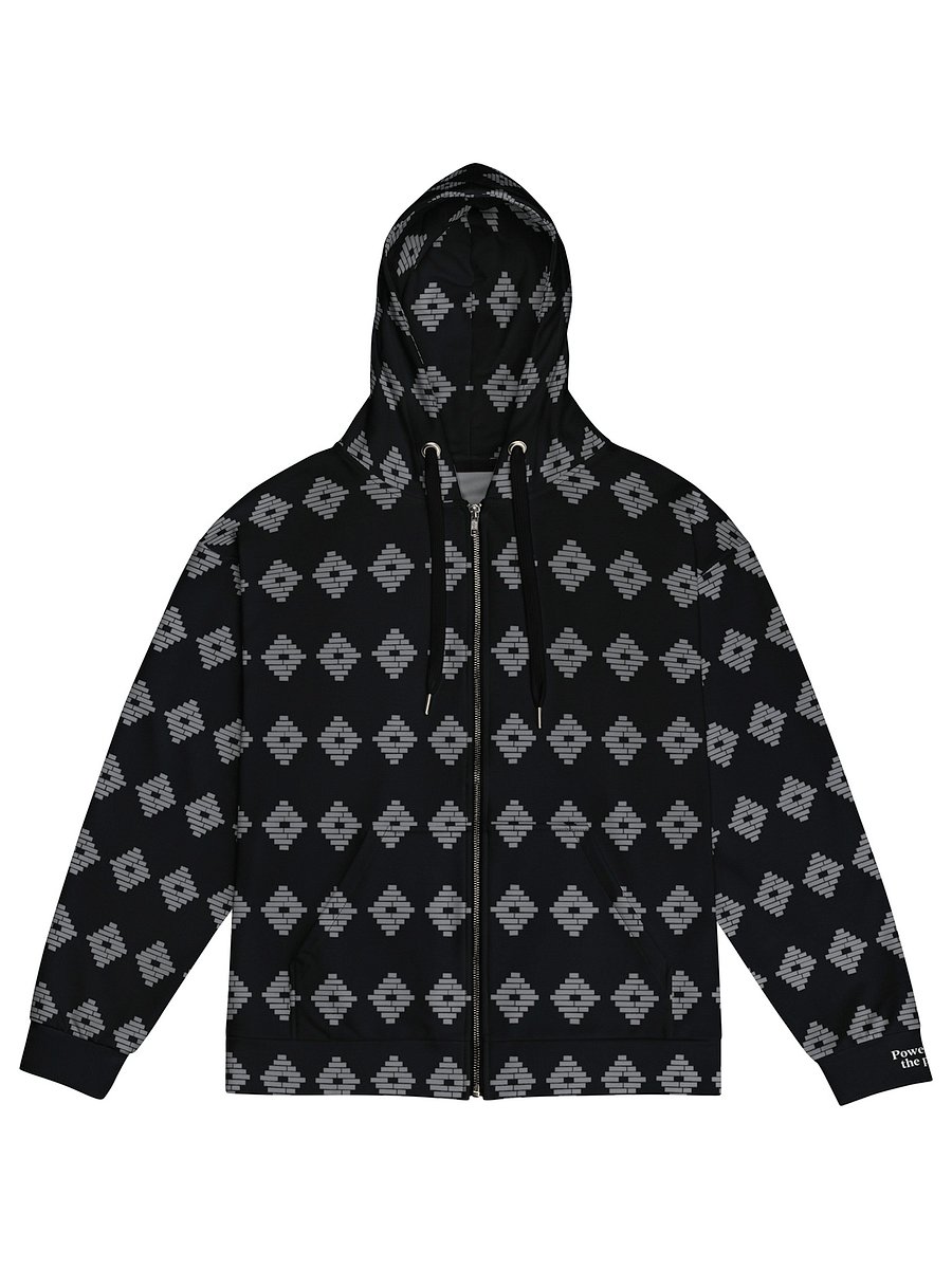 Powered by the People Zip Hoodie (Black/Gray) Image 3