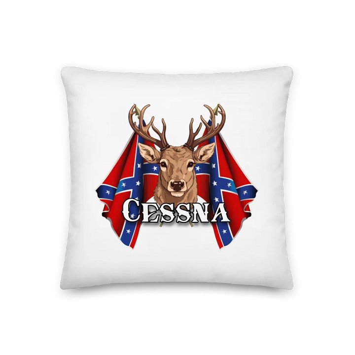 "Cessna" Last Name Rebel Redneck Deer - Pillow product image (1)