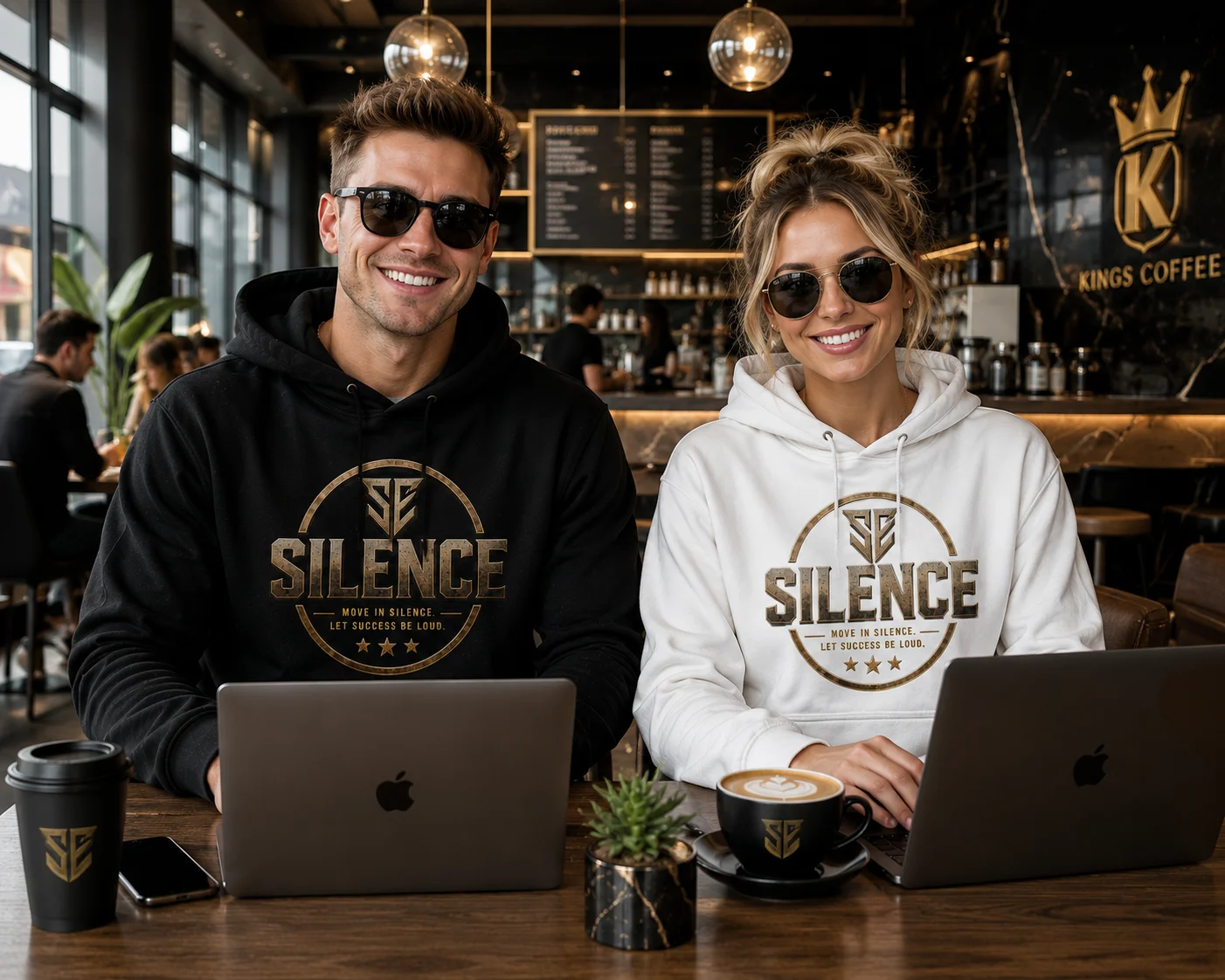 SILENCE Signature Comfort Black Hoodie product image (3)