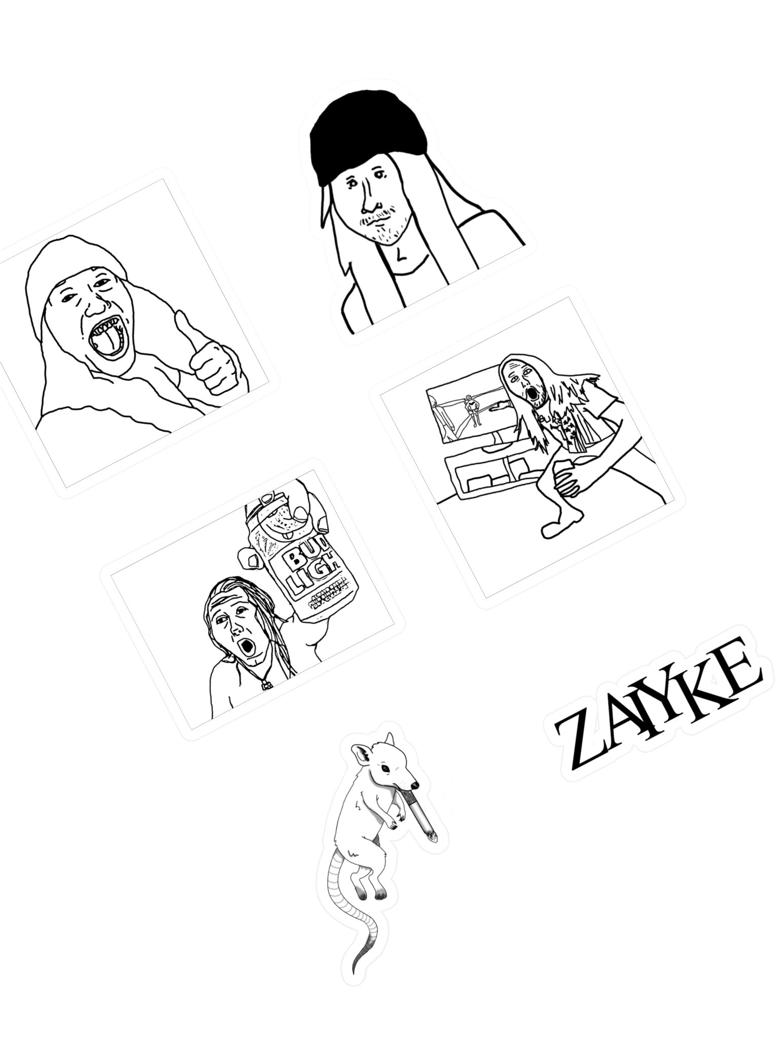 The Zaiyke Sticker Pack product image (1)