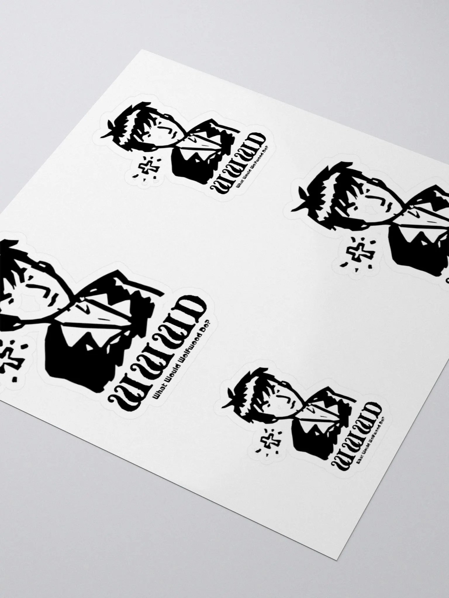 What Would Wolfwood Do? 3x3 stickers product image (3)