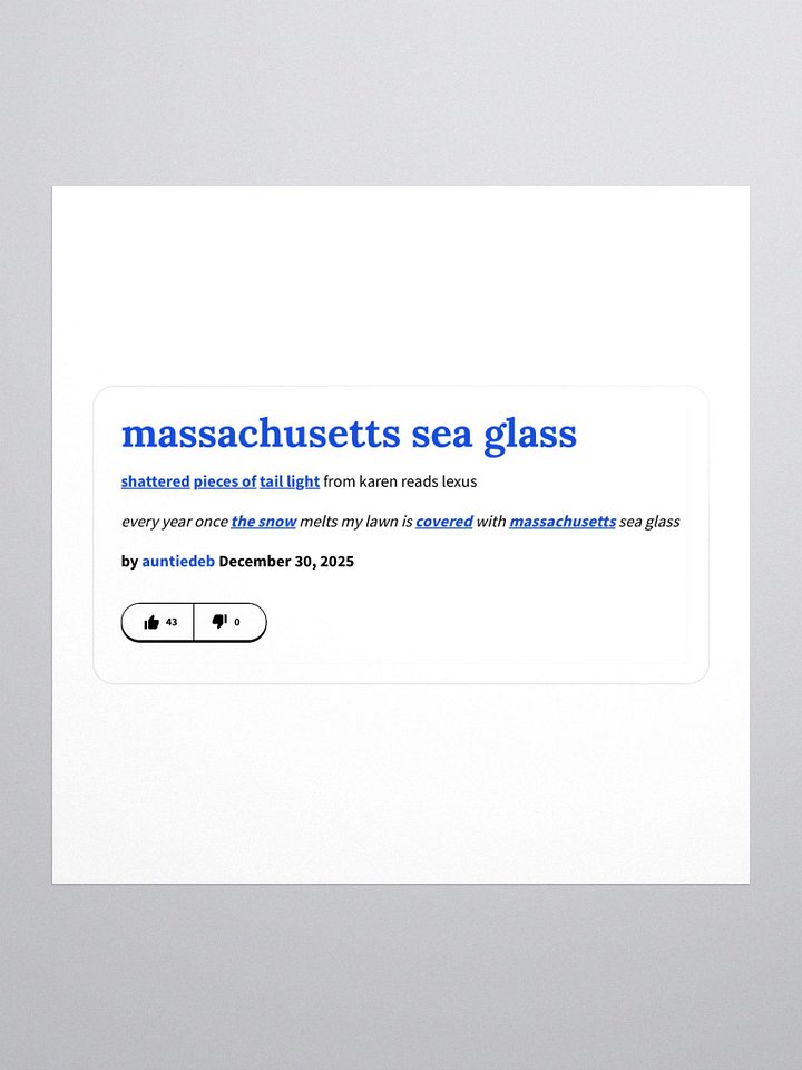 MA SEA GLASS STICKER product image (1)