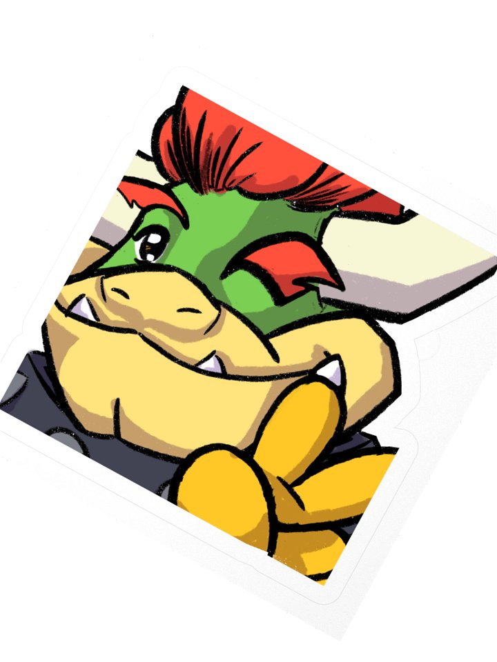 Bowser Peace Emote Sticker product image (2)