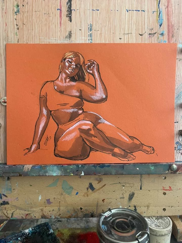 Recline- Ink Drawing product image (1)