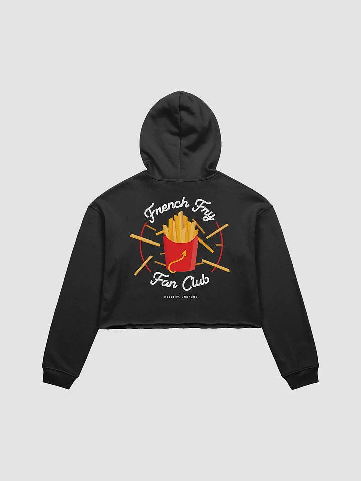 French Fry Fan Club Cropped Hoodie - Black product image (1)