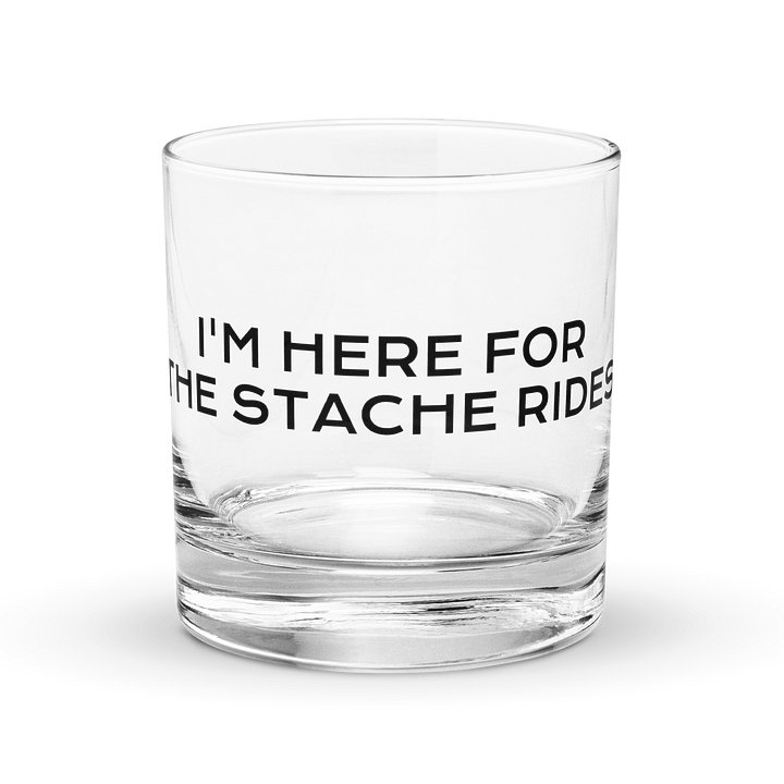 Stache Ride Rock Glass product image (1)