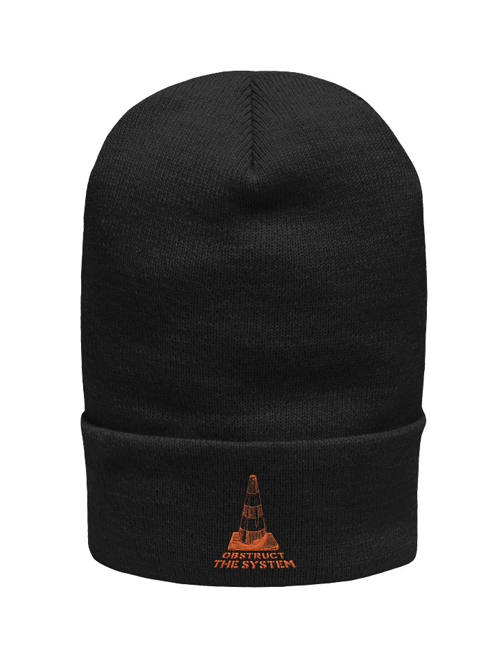 Obstruct the System Knit Hat product image (2)