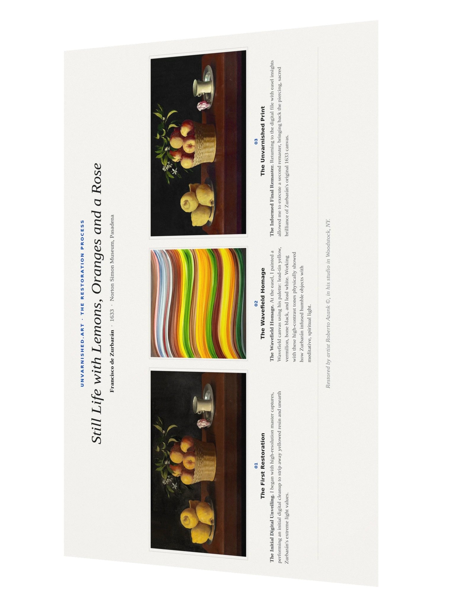 Still Life with Lemons, Oranges and a Rose — Process Poster product image (2)