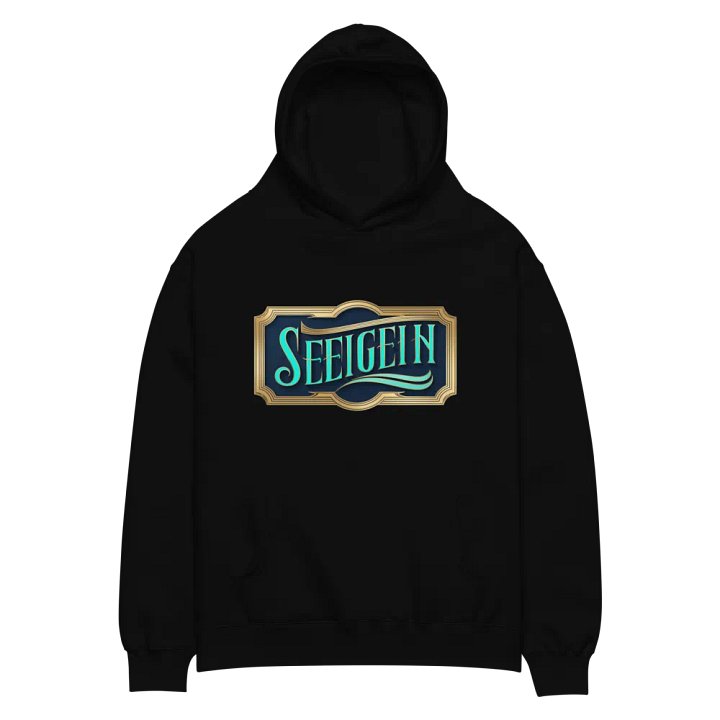 Elegant Emblem Turquoise Hoodie product image (2)