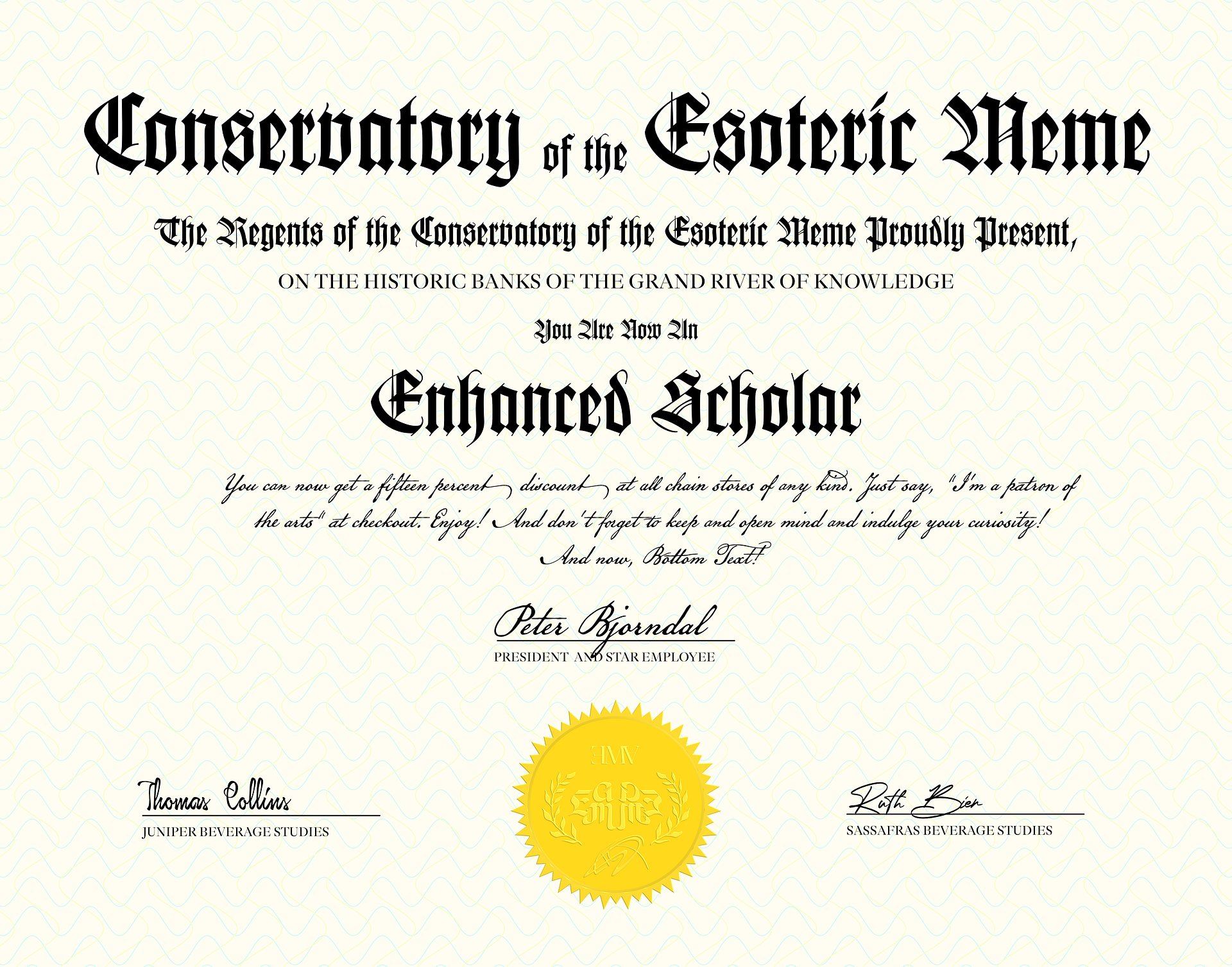 Enhanced Scholar Certificate (Digital) product image (1)