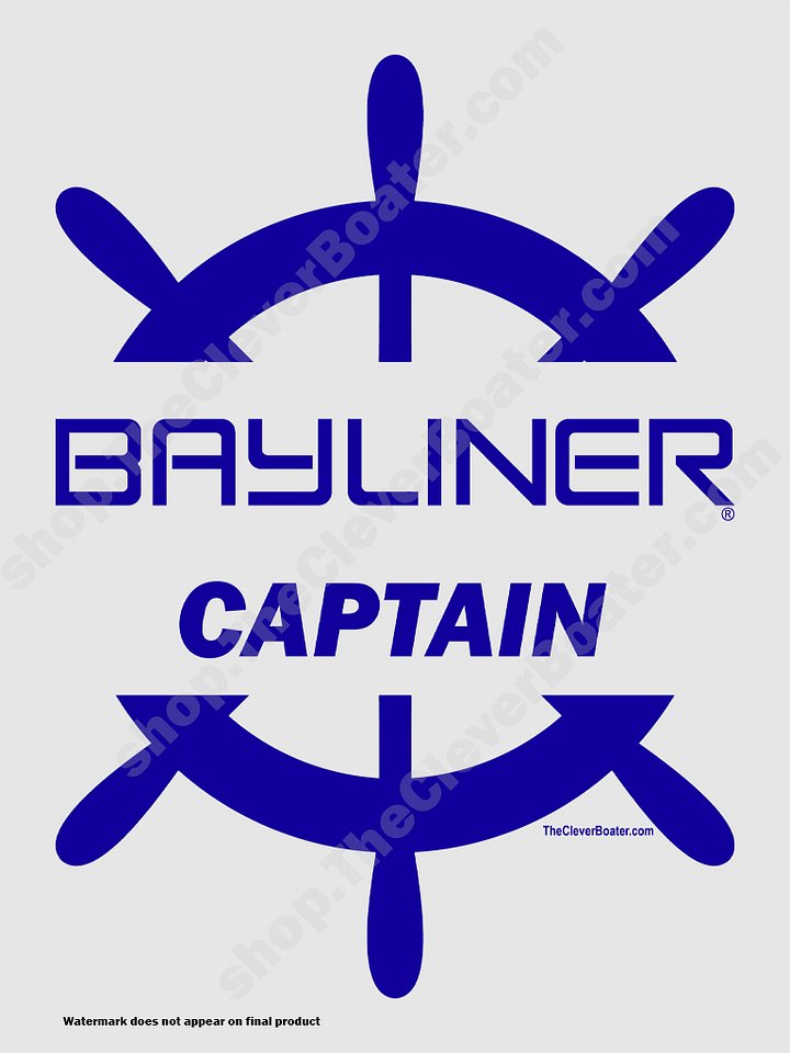 Bayliner Captain - T-Shirt - Light Shirt w/Blue Logo product image (2)