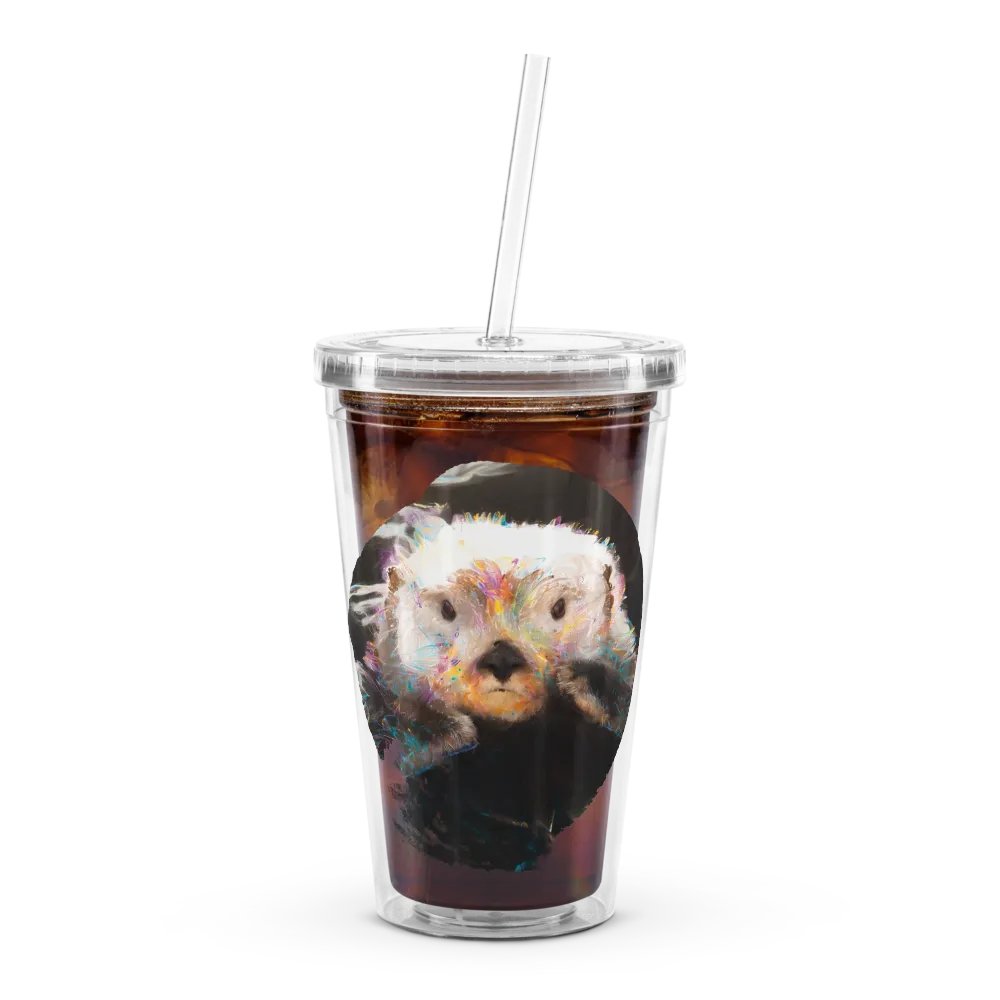 Watercolor Sea Otter Double Wall Tumbler product image (10)