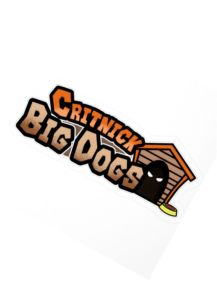 CritNick Big Dogs Wide Logo Sticker product image (2)