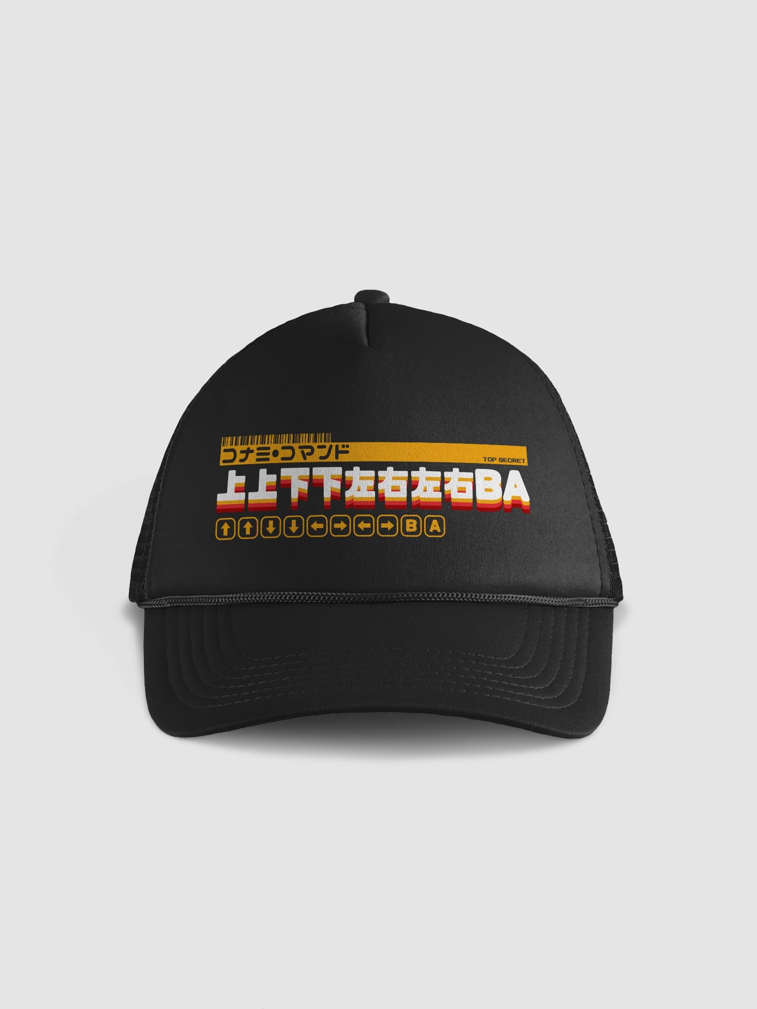 Konami Code Trucker Hat (light on dark) product image (1)