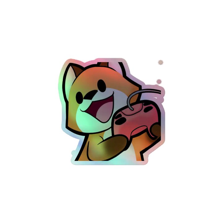 Holo Kiss Fox Gaming Sticker product image (1)