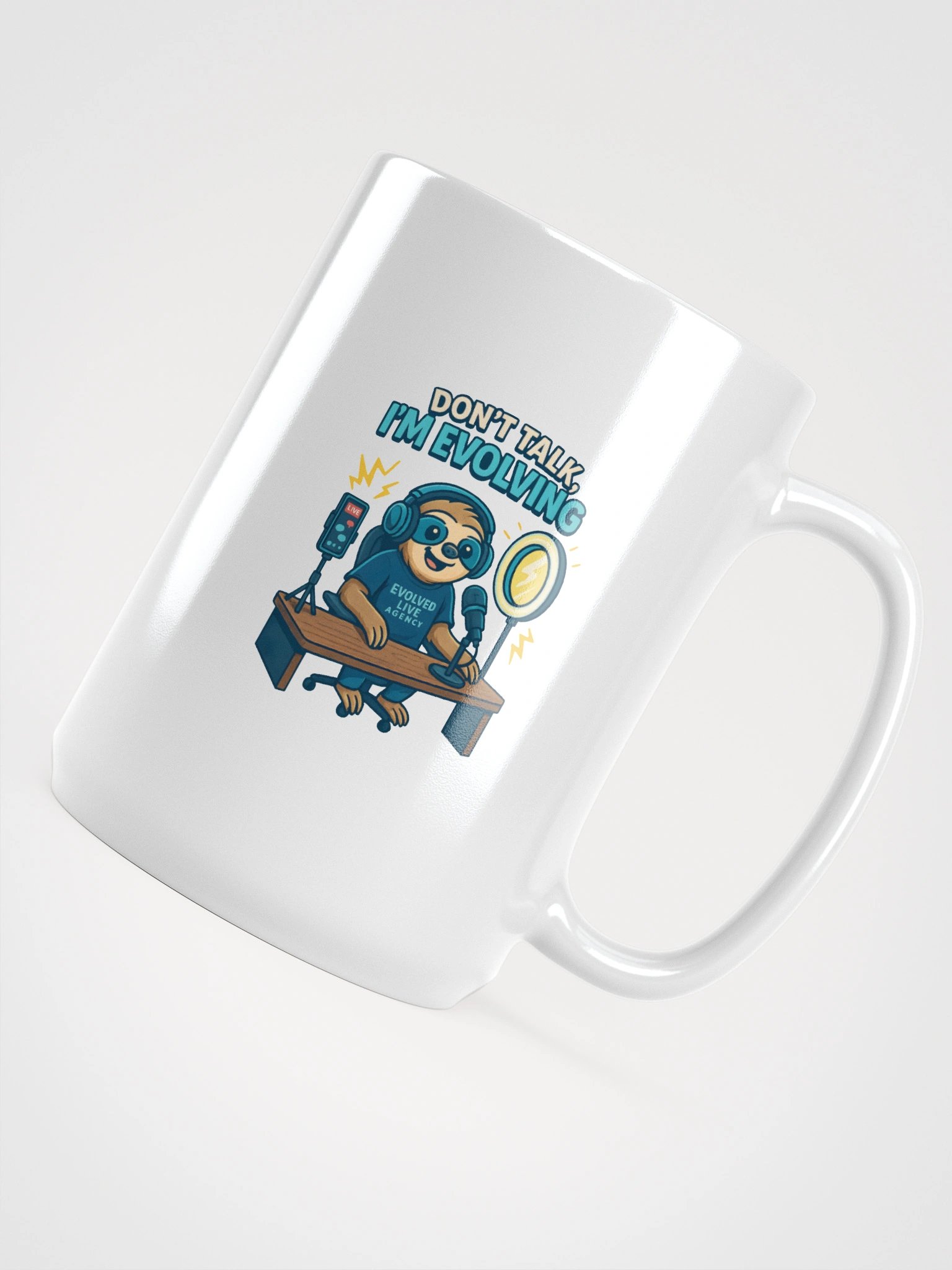 Evolving Sloth White Mug product image (4)