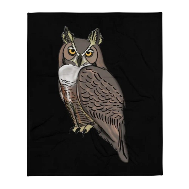 Owl Logo Blanket - Black product image (2)