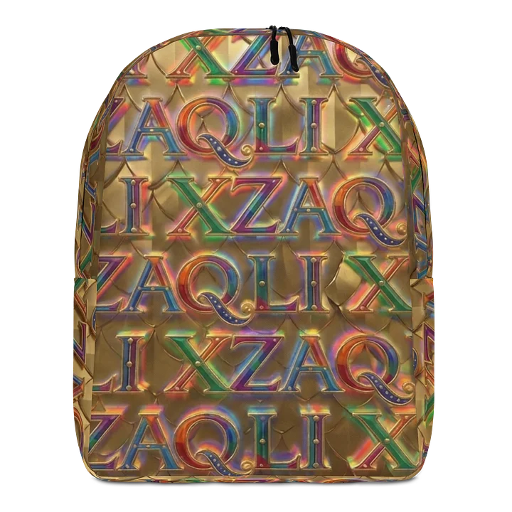 XZAQLI Liquid Gold Monogram Premium Commuter Backpack product image (1)