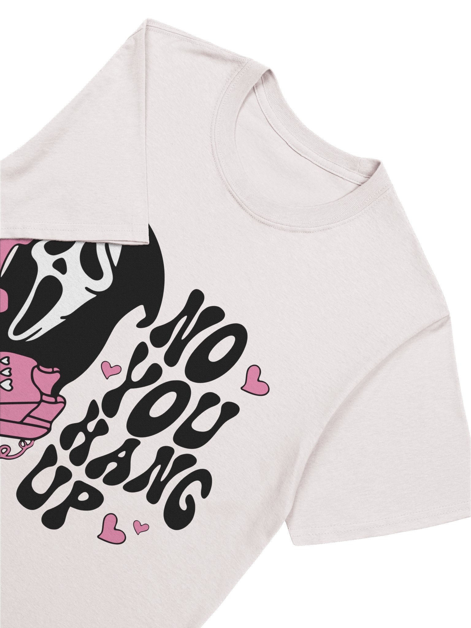 “No You Hang Up” Shirt – Ghost Face Horror Movie Inspired Graphic Tee | Spooky Cute Halloween Shirt product image (49)