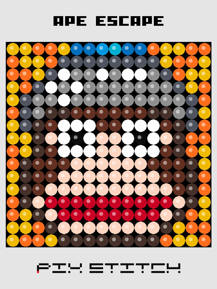 Ape Escape Pixel Art product image (1)