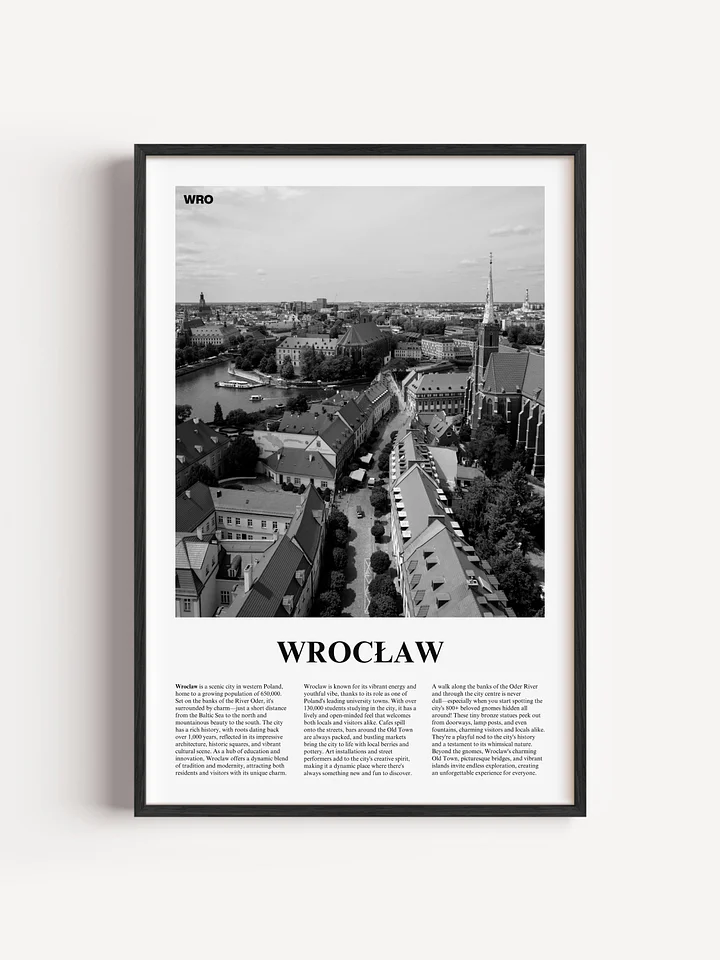 Wroclaw 02 Newspaper Poster | Framed product image (1)