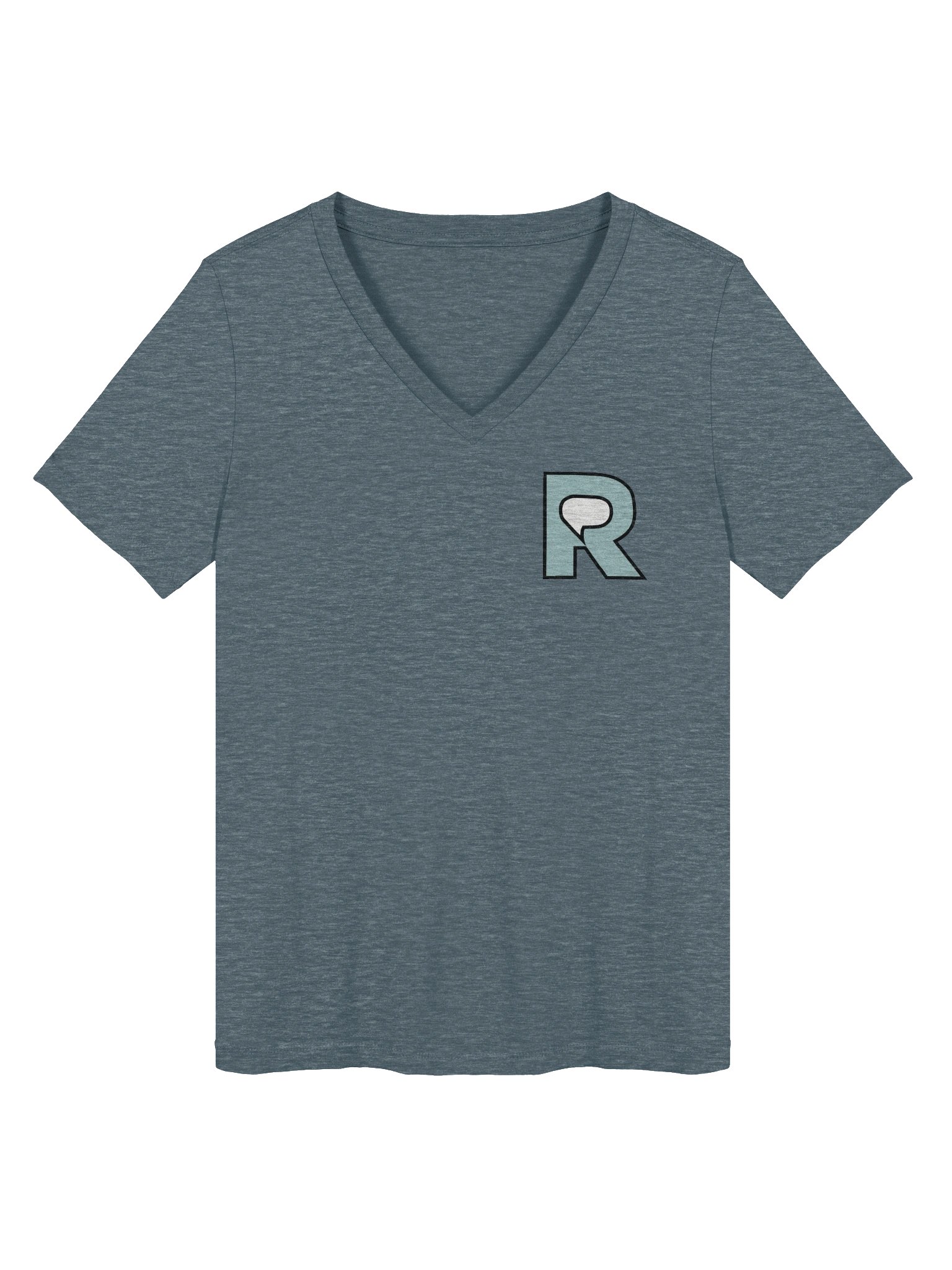 Resonance in Blue Ladies' V-Neck Tee product image (2)