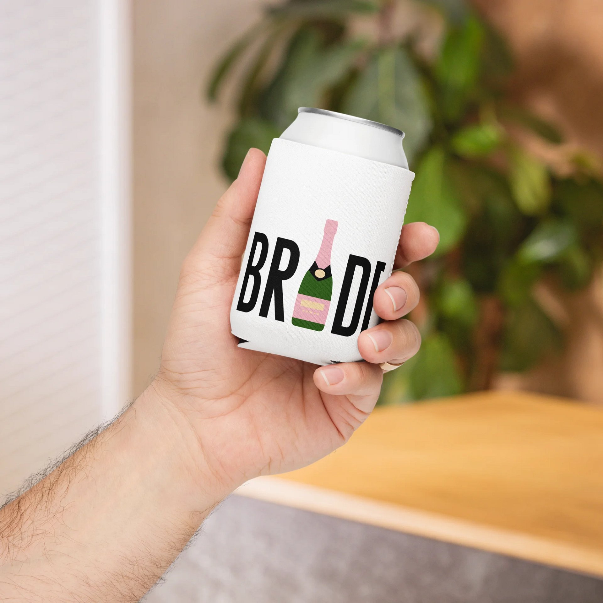 🥂Bride Drink Koozie – Champagne Bottle Wedding Can Cooler | Bachelorette Party Favor, Bridal Shower Gift product image (4)